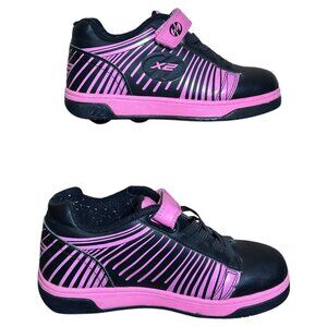 Heelys Dual Up Skate Shoes on Wheels Black Pink Little Big Kid Size 3 Youth